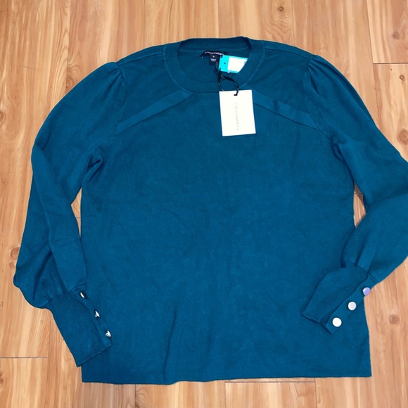 41 Hawthorn Men's Rich Teal Crewneck Sweater - Picture 3 of 3